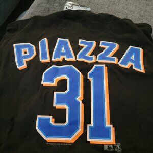 New York Mets Black Mike Piazza Shirt XL with TAGS